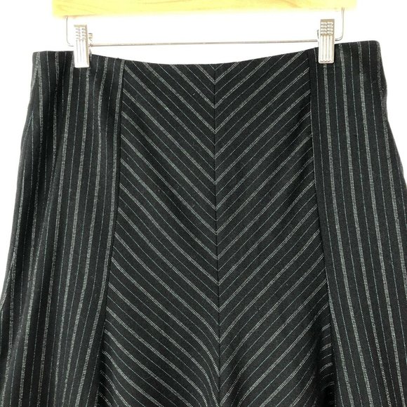 Missoni Wool Skirt 46 Pinstripe Fit & Flare Business - Picture 4 of 5